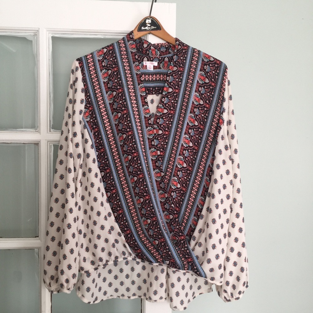Wrap Front Blouse